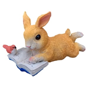 Bothyi - Modelo De Conejo Adornos De Escritorio Escritorio Encantador Para Bodas Navidad Amigos