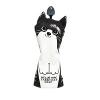 Ioensy - Funda Impermeable Para Cabeza De Palo, A Prueba De Arañazos, Funda Para Cabeza De Madera De Golf, Regalo Para Golfista, Negro Fw