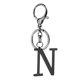 thumbnail image 1 of Llavero de Letra Inicial Uxcell, 1PCS Llavero de Acero Inoxidable, Negro (Letra N), 1 of 7