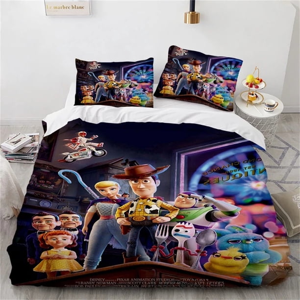 Toy Story Bedding Set for Kids Boys,Cartoon Toy Story Buzz Lightyear Bedding Se,Duvet Cover Decora Single Double Twin Bed Sheets