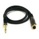 thumbnail image 1 of Cable Monoprice Premier Series XLR hembra a 1/4 TRS macho, 3 pies, 1 of 3