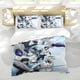 thumbnail image 5 of Tokyo Ghoul Conjunto de sábanas temático, trío de piezas, cómodo y amigable con la piel, diseño único, regalo de decoración para el hogar para familiares, amigos y fans, 90 cm * 190 cm, 5 of 6