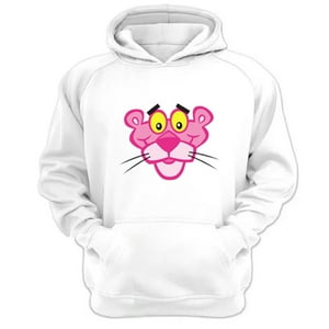 Genérico - Polerón Canguro La Pantera Rosa Blanco Talla Xl Unisex