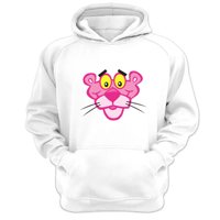 Genérico - Polerón Canguro La Pantera Rosa Blanco Talla L Unisex