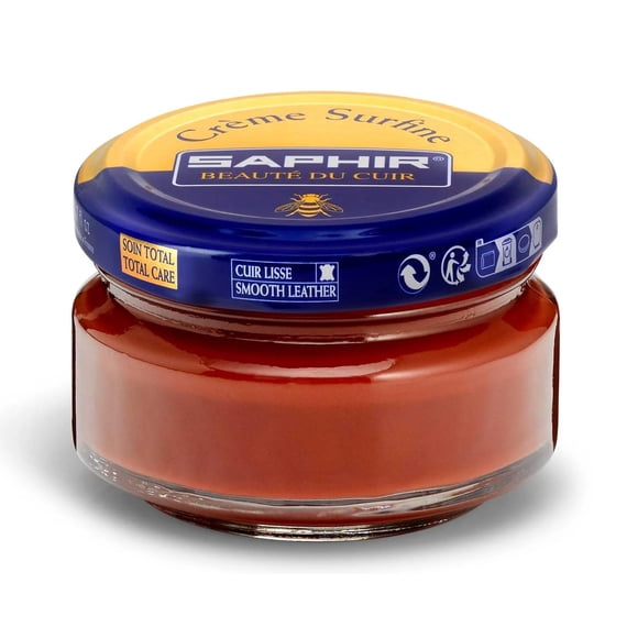Esmalte para zapatos SAPHIR Creme Surfine Cognac Brown 50 ml