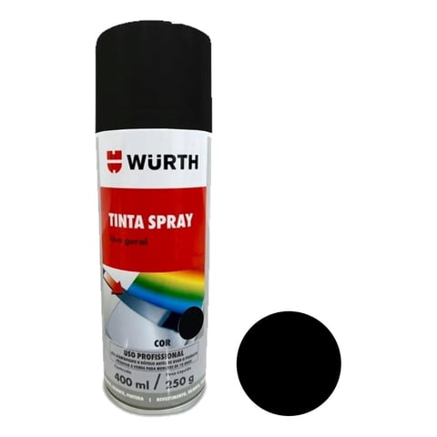 Metalfer - Pintura En Spray 400Ml Wurth Color Negro