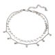 thumbnail image 5 of Collar Fiocias Choker Doble de Lentejuelas y Dijes Plata, 5 of 5