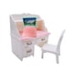 thumbnail image 3 of Silla De Escritorio En Miniatura Para Casa De Muñecas Para Decoración De Sala De Estar Con Computadora Portátil Verde, 3 of 5
