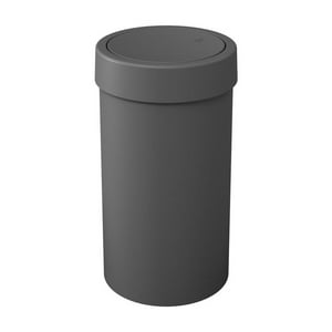 Coza - Basurero Con Tapa Basculante 9 L Gris Grafito Gris