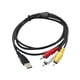 thumbnail image 2 of Adaptador De Cable USB Macho A 3 RCA AV Audio Video Cable Para TV HDTV DVD 1080p, 2 of 3