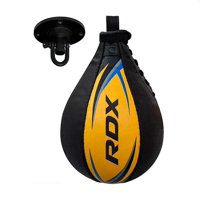 Pera Boxeo Rdx Cuero Con Soporte Multi Yellow-Blue Sbl-S2Pu
