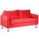 thumbnail image 2 of Sofa Sky 3 Cuerpos Felpa 12 Rojo, 2 of 5