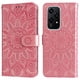 thumbnail image 3 of Funda tipo cartera FOXDOCK para Honor 200 Lite 5G , diseño girasol en relieve, cuero PU, cierre magnético, soporte y tarjetero, 3 of 5