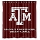 thumbnail image 1 of Cortina de ducha Texas A & M Aggies, juego de cortina de baño con ganchos, tamaño 66 x 72 pulgadas, 1 of 3