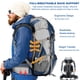 thumbnail image 3 of Mochila de senderismo Loowoko, impermeable, 50 litros, para acampar con funda para lluvia, 3 of 6