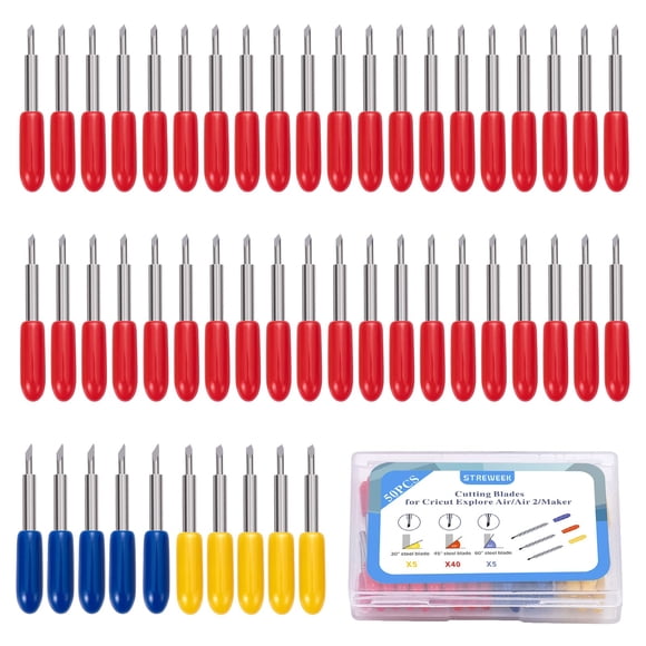 Set de cuchillas STREWEEK Fine Point para Cricut Maker/Explore Air