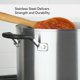 thumbnail image 5 of Olla Stockpot KitchenAid de acero inoxidable de 8 litros con tapa y marcas de medición, 5 of 9