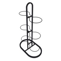 Magideal - Estante De Exhibición De Pelotas De Baloncesto, Soporte De Exhibición De Metal Versátil, Organizador De Equipo Deportivo Para Garaje Interior, Fútbol, 6 Niveles Negro