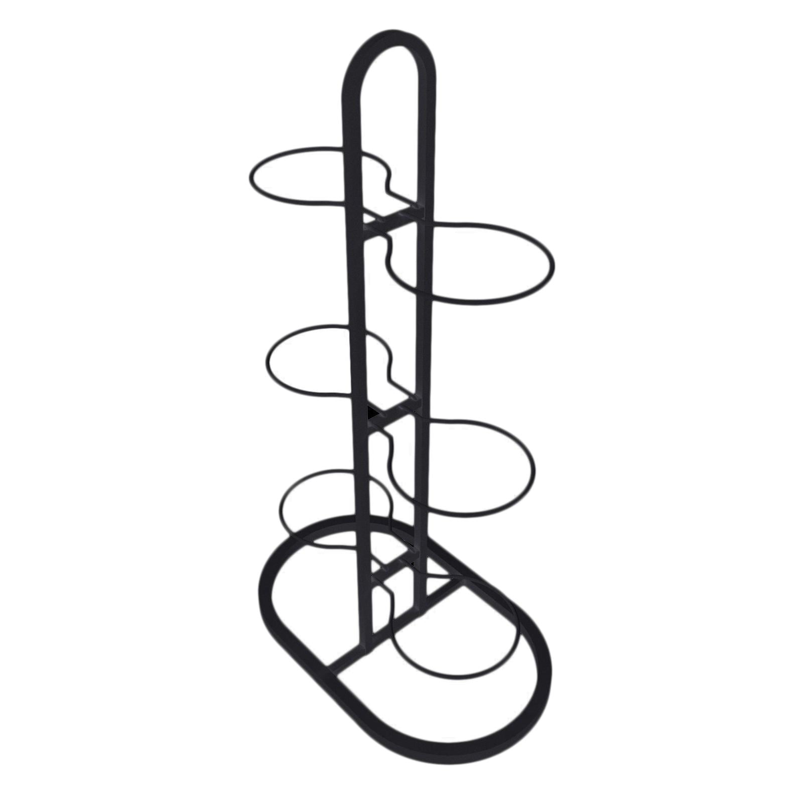 Magideal - Estante De Exhibición De Pelotas De Baloncesto, Soporte De Exhibición De Metal Versátil, Organizador De Equipo Deportivo Para Garaje Interior, Fútbol, 6 Niveles Negro