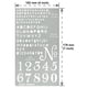 thumbnail image 4 of Plantilla de acero inoxidable Aleks Melnyk 10 × 18 cm Letras pequeñas 1 pza, 4 of 6