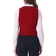 thumbnail image 3 of INSPIRE CHIC Chaleco de Traje de Terciopelo para Mujer Retro Sin Mangas Steampunk Blazer Chaleco Elegante L Rojo, 3 of 5