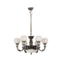 Magideal - Lámpara De Araña Para Casa De Muñecas A Escala 1:12, Accesorios Para Muñecas, Decoración, Escenografía, Accesorios Para Juegos De Simulación, Iluminac Cobre