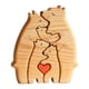 thumbnail image 3 of Familia De Osos Rompecabezas De Arte De Madera Escultura De Madera Para Regalo Para Navidad Familiar 5 Osos, 3 of 5