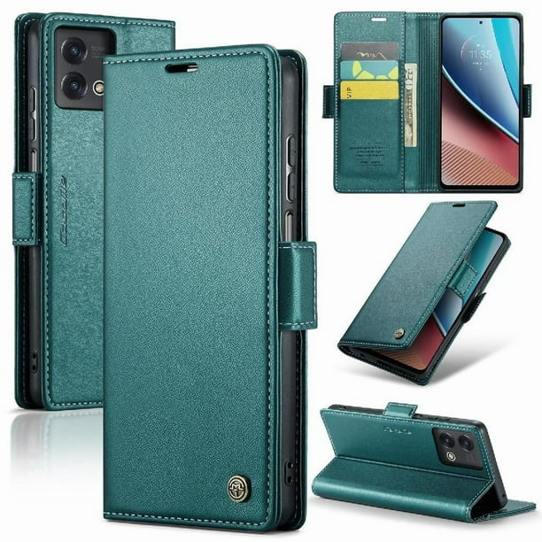 CaseMe tipo cartera Motorola Moto G Stylus 5G 2023 con cierre magnético, RFID, tarjetero, soporte, carga inalámbrica
