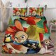 thumbnail image 3 of Zootopia 3-Piece Bedding Set For Kids Boys Girls Adult Cartoon Warm Cute Fashion Holiday Present Gift Bed Sheets, 3 of 5