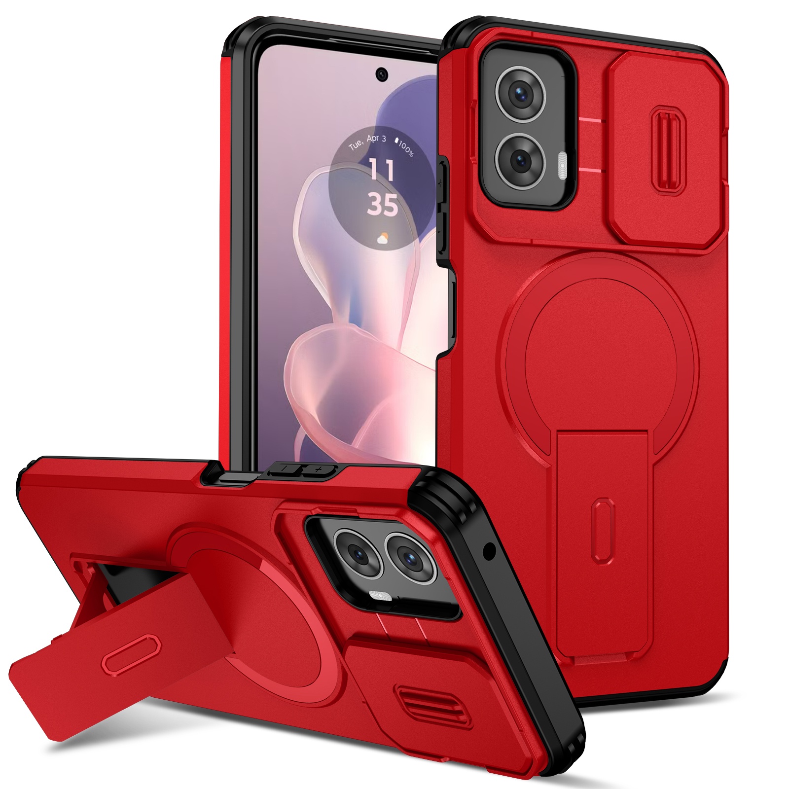 Funda Foxdock Para Motorola G Power 5G 2024 – Magnética Antigolpes Con Soporte Y Protección Doble