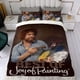 thumbnail image 4 of Bob Ross: El Placer de Pintar Conjunto de sábanas temático, trío de piezas, cómodo y amigable con la piel, diseño único, regalo de decoración para el hogar para familiares, amigos y fans,173X218cm, 4 of 6
