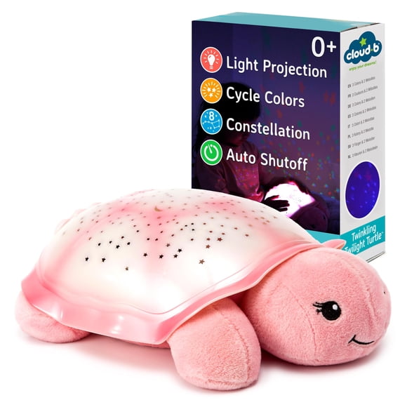 Proyector de luces nocturnas Cloud b Twinkling Twilight Turtle Pink