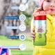 thumbnail image 5 of Om NomBotella de Agua con Tapa Pop Top de Un Toque, Acero Inoxidable, a Prueba de Fugas, para Deportes, Botella Infantil rosa 12 oz, 5 of 6