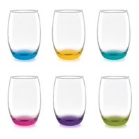 Genérico - Set De 6 Vasos Altos Mikonos Fondo Color