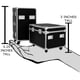thumbnail image 2 of Set de 2 road cases Figures Toy Company 10 x 8 x 8 cm, 2 of 7