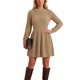 thumbnail image 1 of INSPIRE CHIC Vestido Suéter para Mujer Casual de Manga Larga Cuello Redondo Tejido de Punto Otoño Invierno Tallas Grandes XL Caqui, 1 of 6