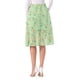 thumbnail image 3 of INSPIRE CHIC Falda midi de línea A para mujer, de vuelta a la escuela, estampado floral, gasa vintage, faldas de verano, verde, naranja, XL, 3 of 5