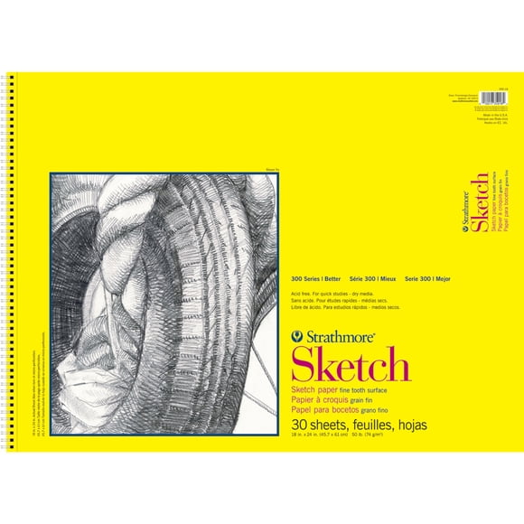 Bloc de dibujo Strathmore Serie 300, 18 x 24 cm, 30 hojas