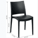 thumbnail image 3 of Silla de Exterior Polipropileno - Negro, 3 of 3
