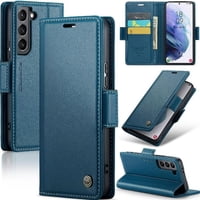 Caseme Tipo Cartera Samsung Galaxy S21 Plus Con Cierre Magnético, Rfid, Tarjetero, Soporte, Carga Inalámbrica