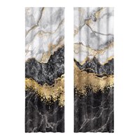 Bothyi - 2 Piezas De Cortinas Opacas Con Textura De Mármol Para Habitaciones, Apartamentos, Oficinas