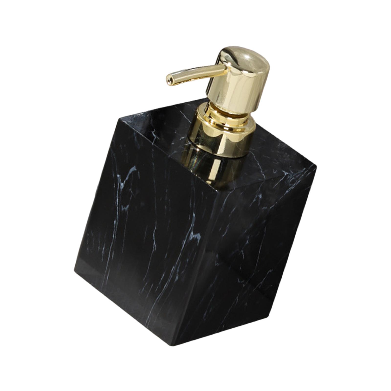 Magideal - Dispensador De Jabón, Bomba De Espuma, Botella De Loción, Champú, Ducha, Dispensador De Jabón De Manos Reutilizable Rústico, Dispensador De Jabón Líqu Oro Negro