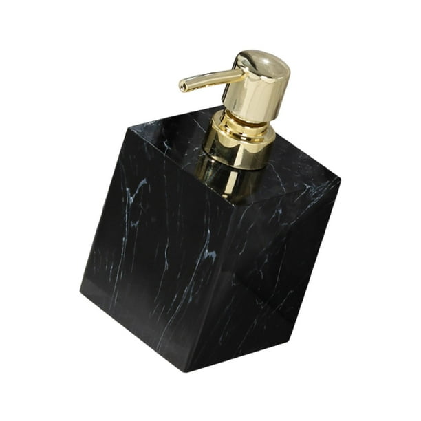 Dispensador de jabón, bomba de espuma, botella de loción, champú, ducha, dispensador de jabón de manos reutilizable rústico, dispensador de jabón líqu Oro negro