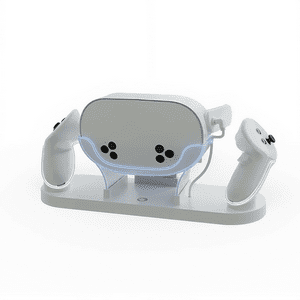 Genérico - Multi Funcional Vr Casco Base De Carga Para Meta 3S Mango Universal Colorido Base De Carga De Sobremesa-Blanco
