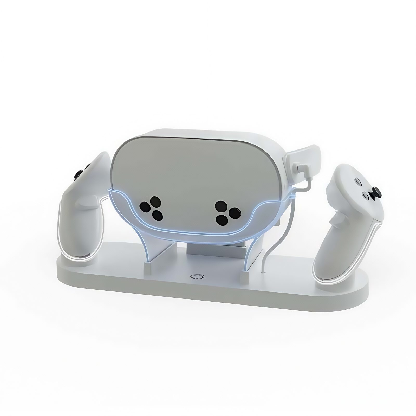 Genérico - Multi Funcional Vr Casco Base De Carga Para Meta 3S Mango Universal Colorido Base De Carga De Sobremesa-Blanco