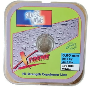 Silver Wave - Nylon Transparente Blanco 0,60Mm Resist20Kg Bobina100Mt