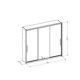 thumbnail image 2 of Closet 3 Puertas Corredera Luxor Café y Blanco, 2 of 4