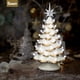 thumbnail image 5 of Árbol de cerámica iluminado por el sol, inalámbrico, iluminado por el sol, para decoración navideña, 5 of 8