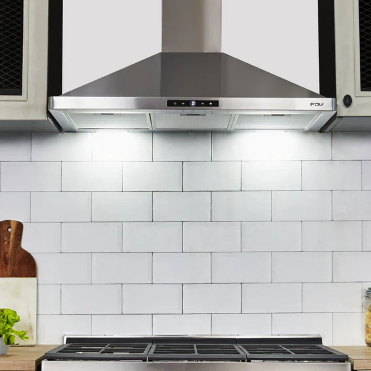 Fdv - Campana De Pared Conic 90 Cm 750 M3/h