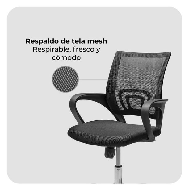 Silla de Escritorio Ergonómica Mesh+ Relan Basculante